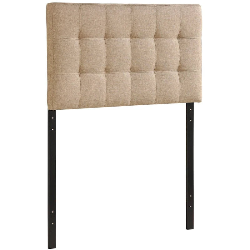 Ivory Lily Twin Fabric Headboard