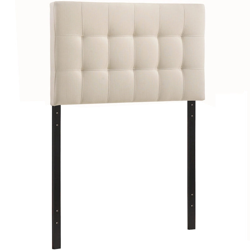 Ivory Lily Twin Fabric Headboard