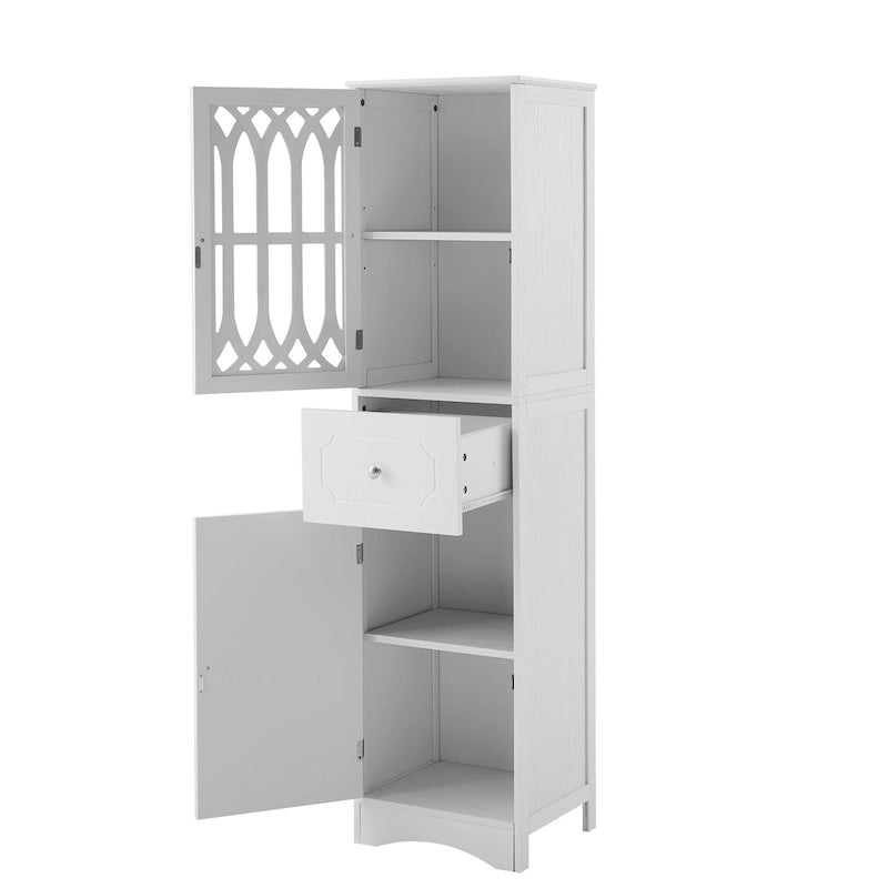 Bathroom Cabinet with Drawer and Doors