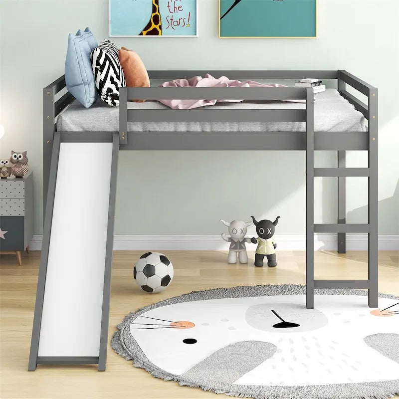 Full Loft Bed with Slide