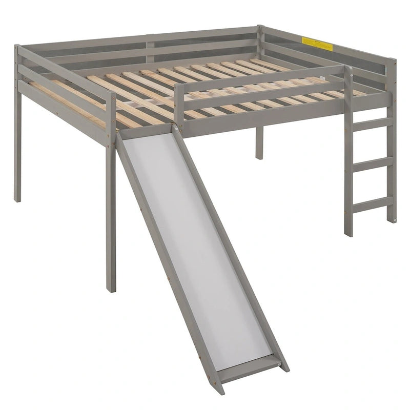 Full Loft Bed with Slide