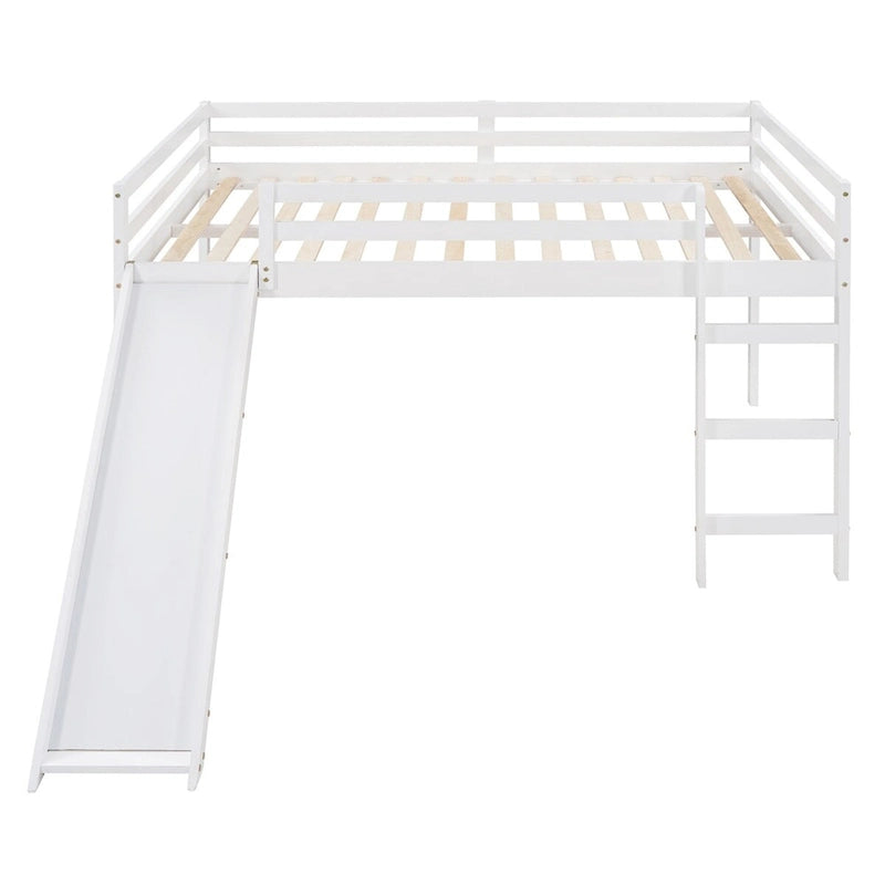 Full Loft Bed with Slide