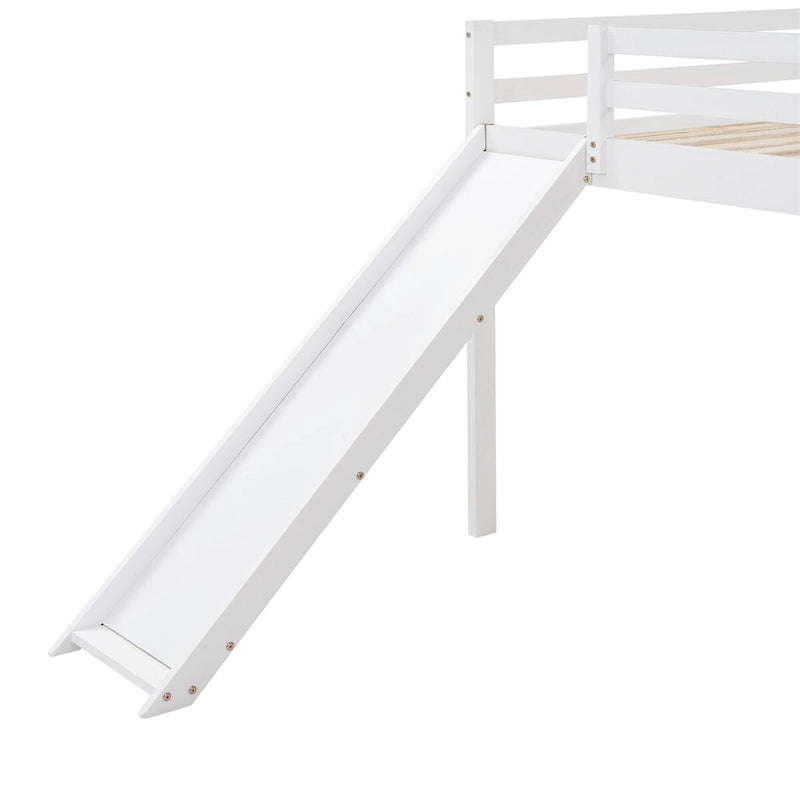 Full Loft Bed with Slide