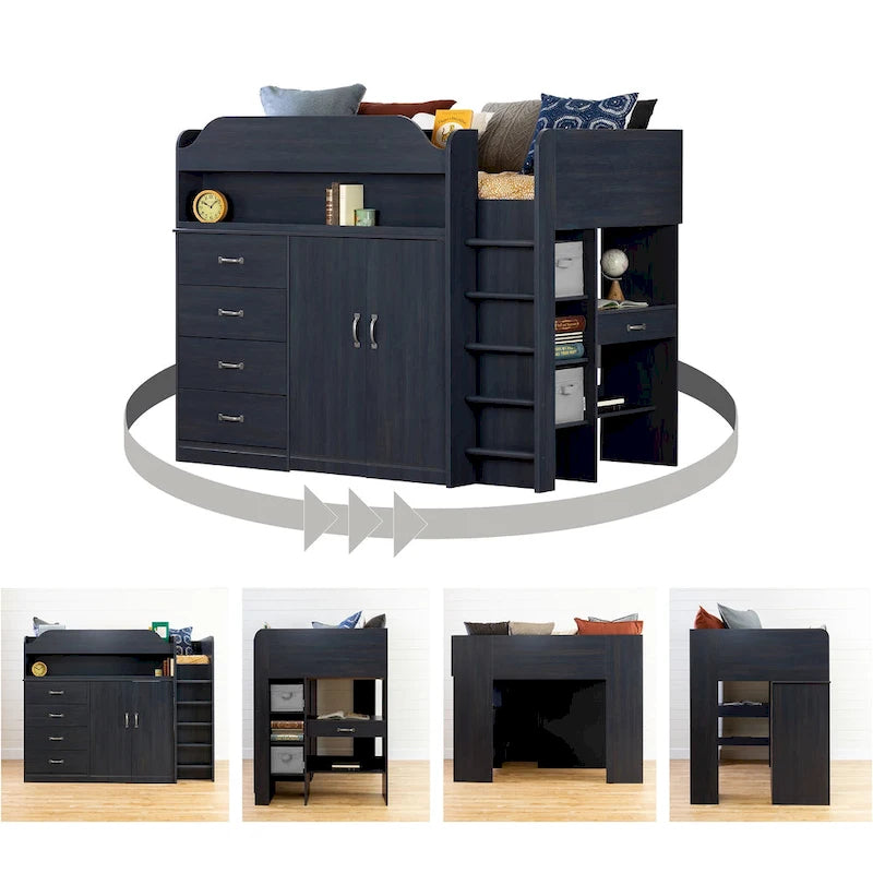 Loft Bed with Desk