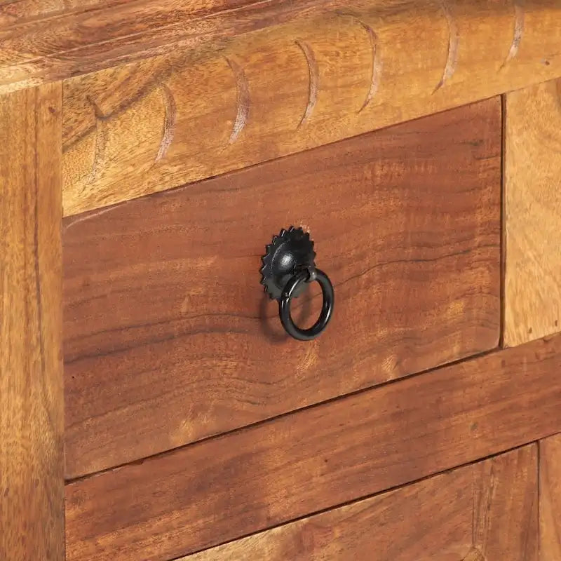Sideboard 24.8x11.8x29.5 Solid Acacia Wood