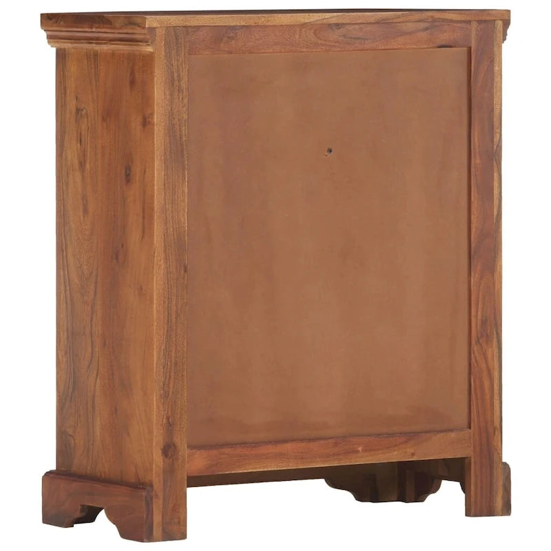 Sideboard 24.8x11.8x29.5 Solid Acacia Wood