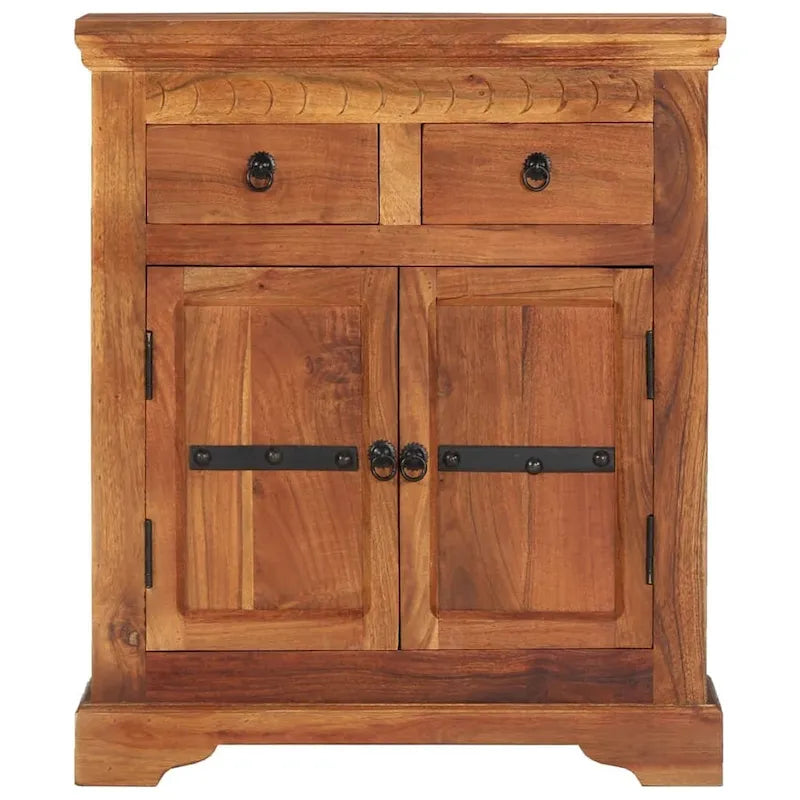 Sideboard 24.8x11.8x29.5 Solid Acacia Wood