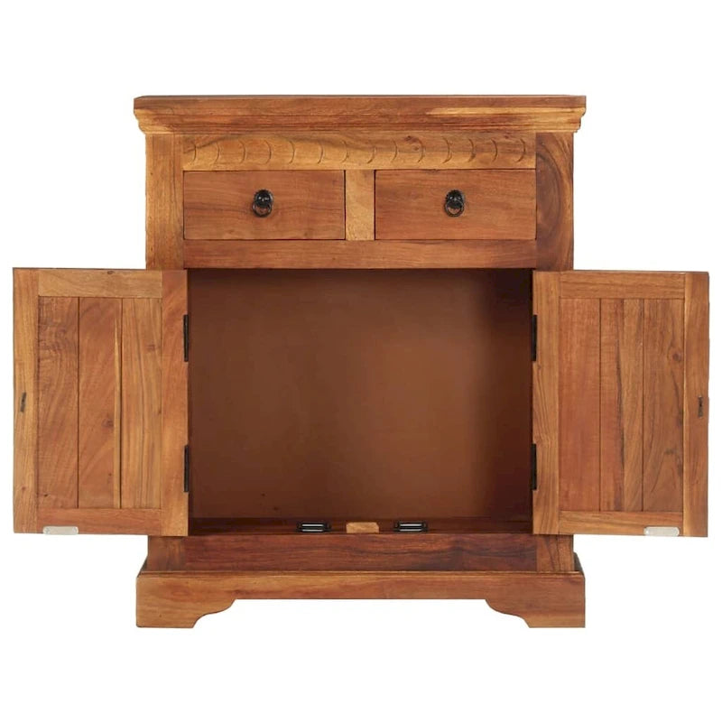 Sideboard 24.8x11.8x29.5 Solid Acacia Wood