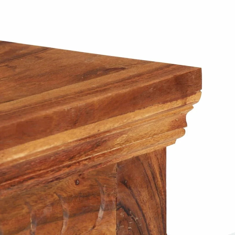 Sideboard 24.8x11.8x29.5 Solid Acacia Wood