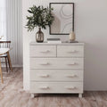 Sideboard Bar Buffet Console Cabinet with Drawers, Solid Wood Pine - 31.1x15.7x31.5