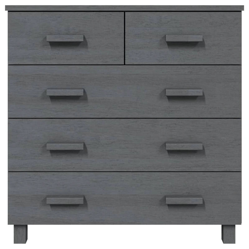 Sideboard Bar Buffet Console Cabinet with Drawers, Solid Wood Pine - 31.1x15.7x31.5