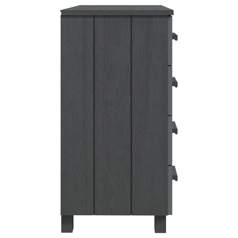 Sideboard Bar Buffet Console Cabinet with Drawers, Solid Wood Pine - 31.1x15.7x31.5