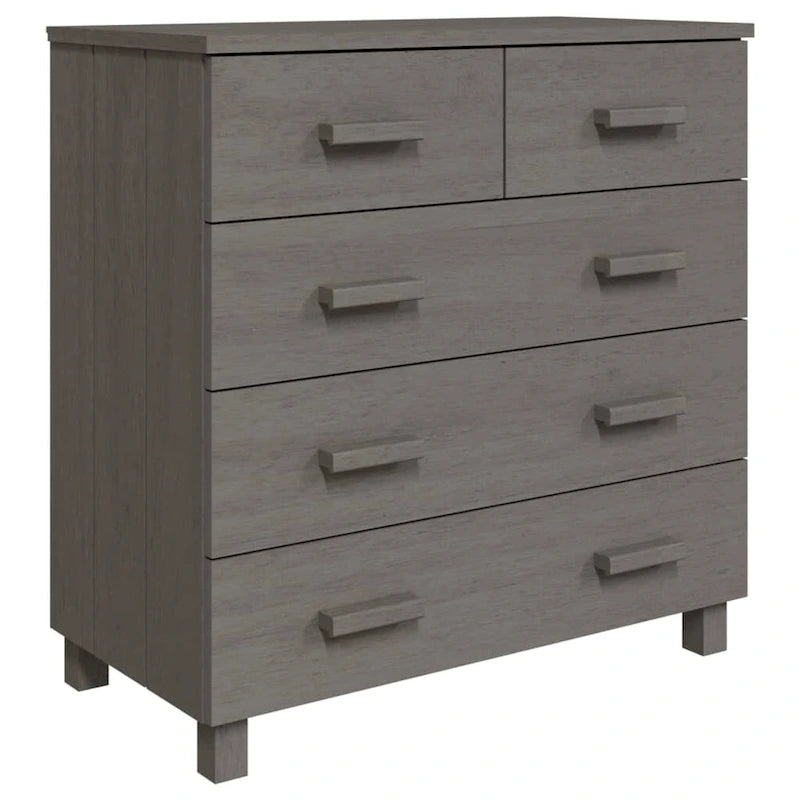 Sideboard Bar Buffet Console Cabinet with Drawers, Solid Wood Pine - 31.1x15.7x31.5