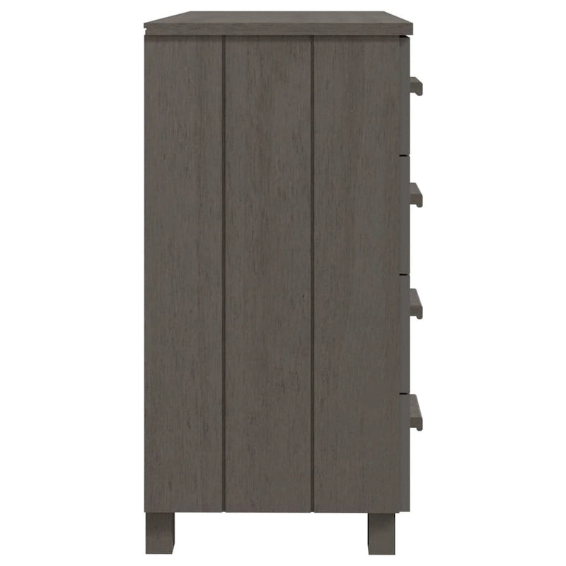 Sideboard Bar Buffet Console Cabinet with Drawers, Solid Wood Pine - 31.1x15.7x31.5