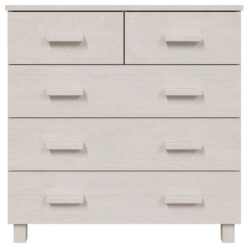 Sideboard Bar Buffet Console Cabinet with Drawers, Solid Wood Pine - 31.1x15.7x31.5