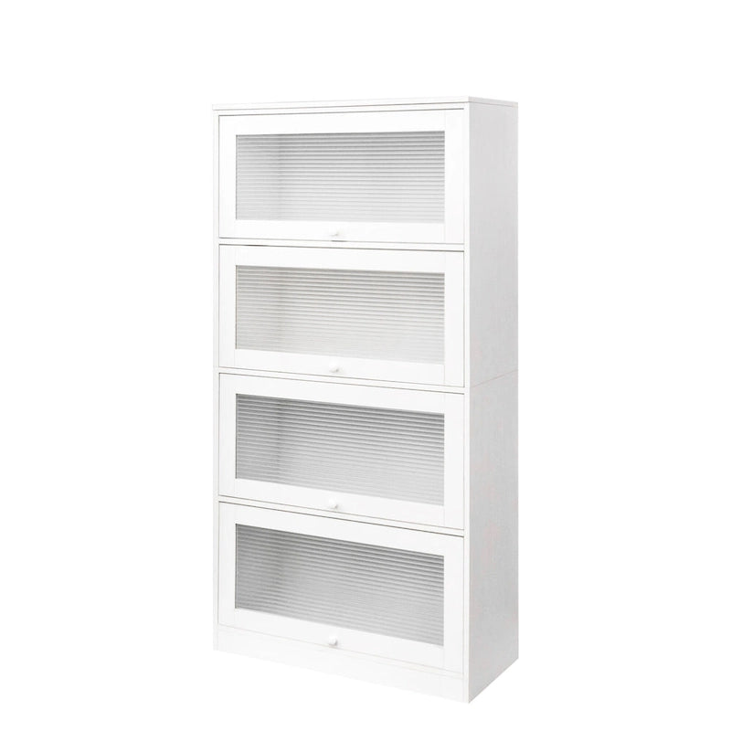 Contemporary Glass Doors Office Storage Cabinet