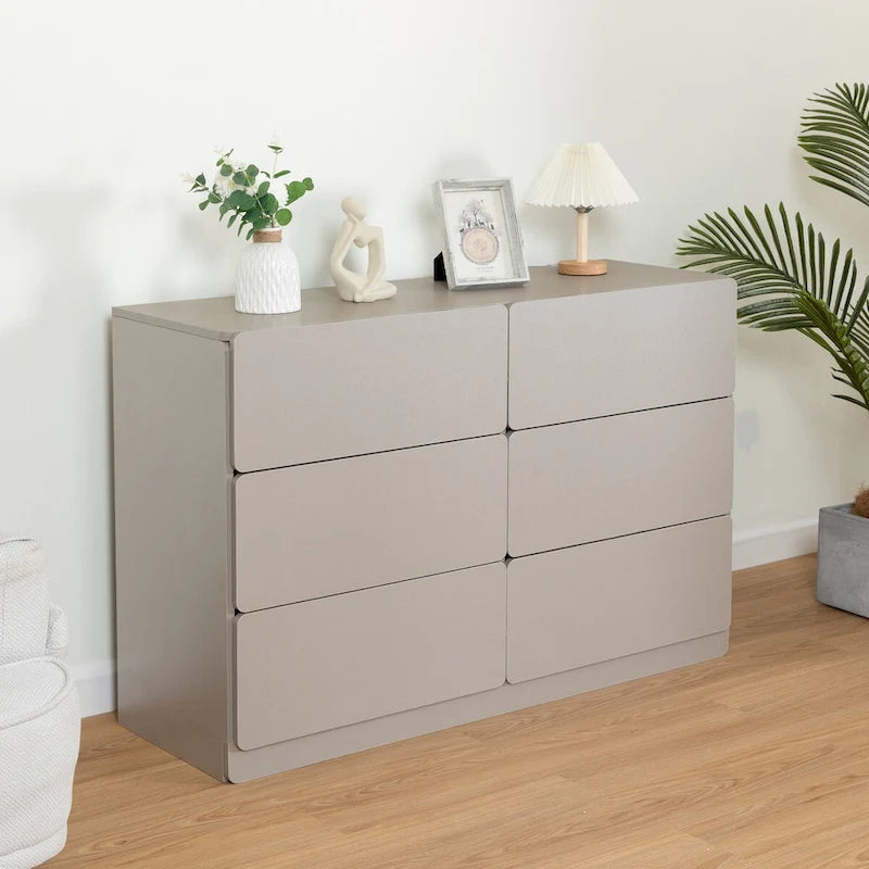 Drawer dresser cabinet,bar cabinet,Buffet server console,table storge cabinets,Flat out the corners of the drawers,six drawers