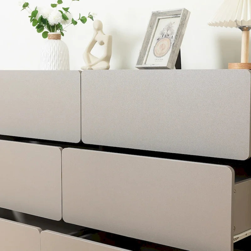 Drawer dresser cabinet,bar cabinet,Buffet server console,table storge cabinets,Flat out the corners of the drawers,six drawers