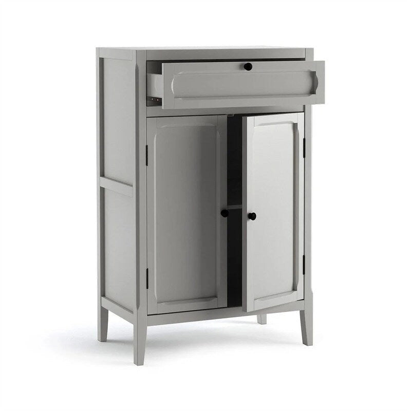 2-Door, 1-Drawer Cabinet - 47.3H x 29.6W x 17.4D