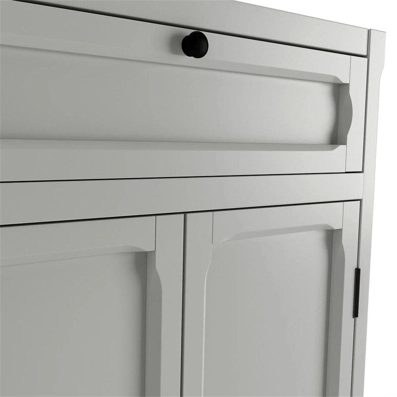 2-Door, 1-Drawer Cabinet - 47.3H x 29.6W x 17.4D