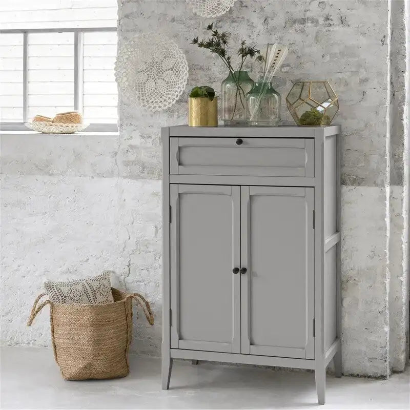 2-Door, 1-Drawer Cabinet - 47.3H x 29.6W x 17.4D