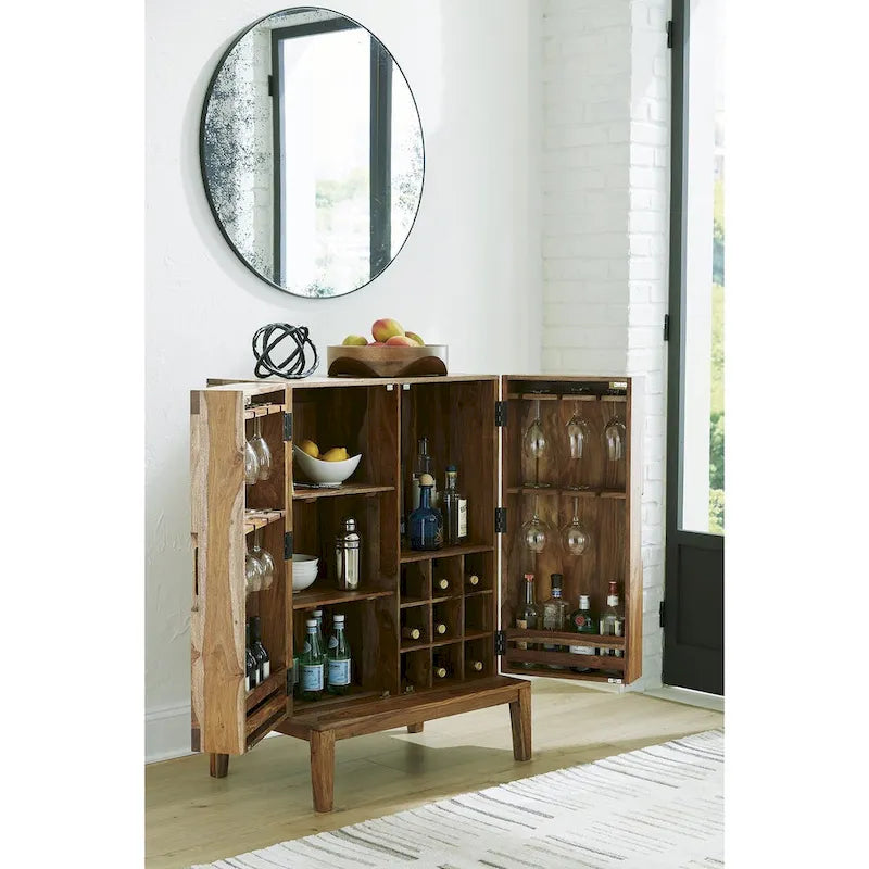 Brown Bar Cabinet - 32 W x 20 D x 45 H