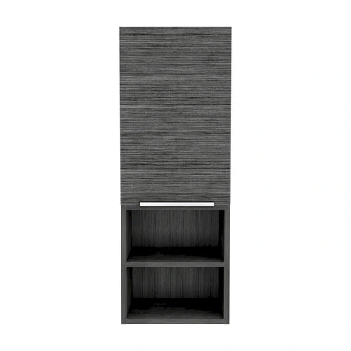 Bathroom Cabinet, Two Interior Shelves, Two External Shelves, Single Door Cabinet