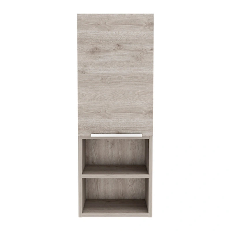 Bathroom Cabinet, Two Interior Shelves, Two External Shelves, Single Door Cabinet