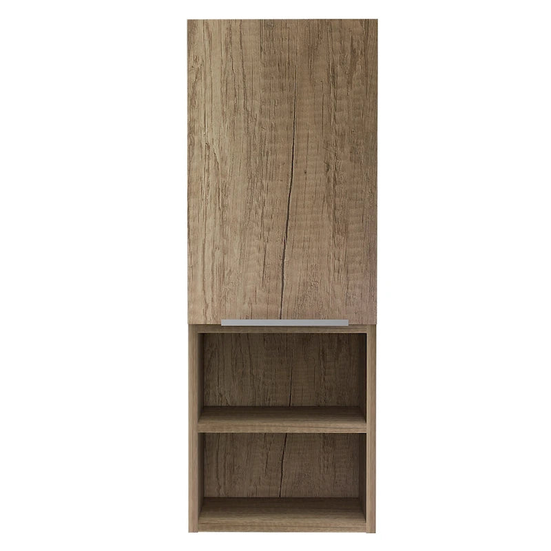 Bathroom Cabinet, Two Interior Shelves, Two External Shelves, Single Door Cabinet