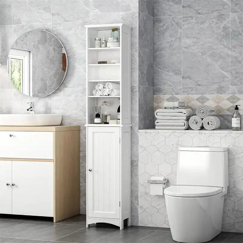 Bathroom Storage Cabinet - 9D x 13.4W x 65H