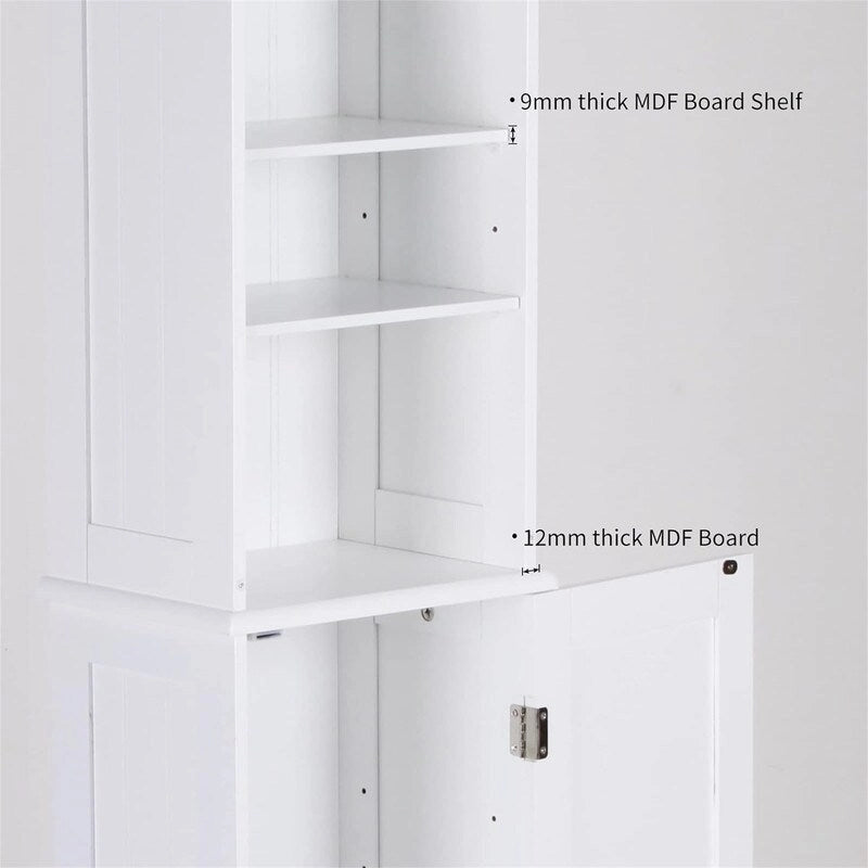 Bathroom Storage Cabinet - 9D x 13.4W x 65H