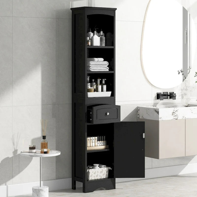Freestanding Storage Cabinet with Drawer