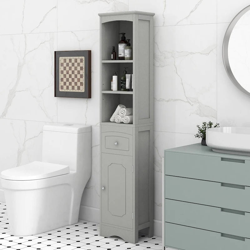 Freestanding Storage Cabinet with Drawer