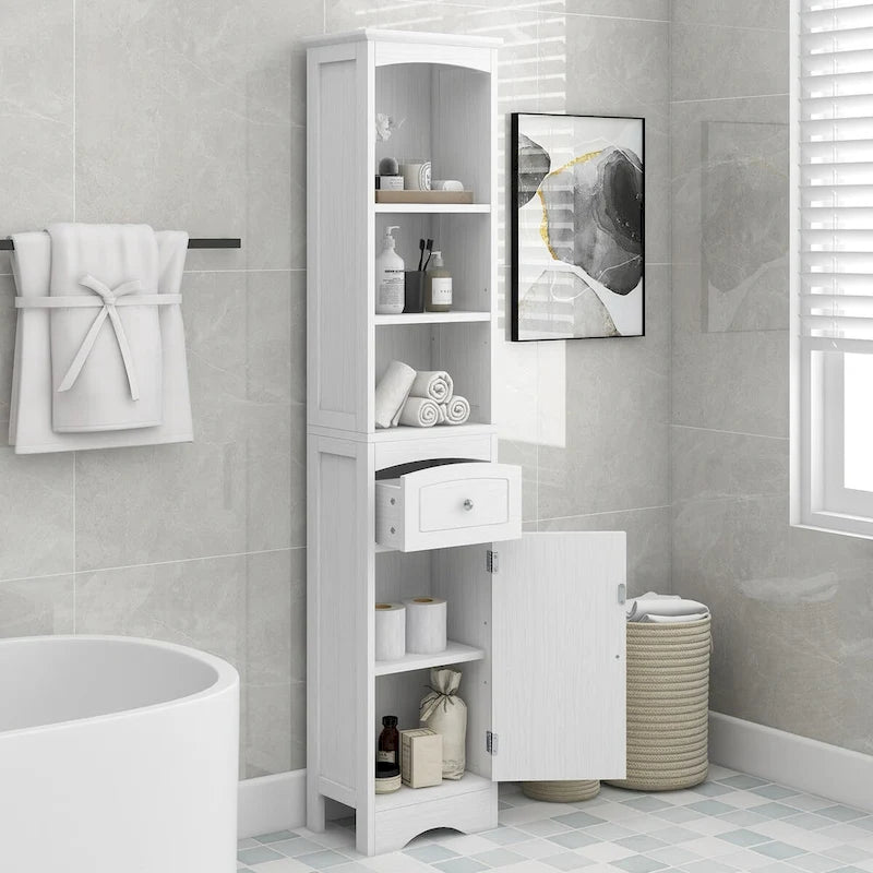Freestanding Storage Cabinet with Drawer