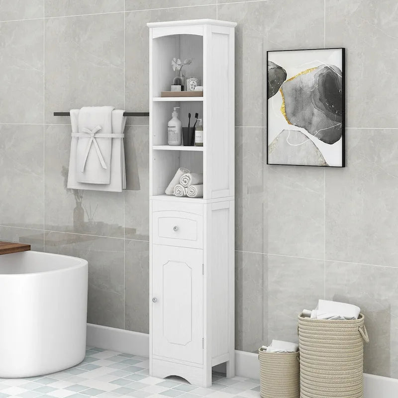Freestanding Storage Cabinet with Drawer